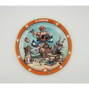 vintage Danbury Mint Clemson Fan  Gary Patterson Ultimate Fan Plate 
